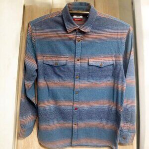 KATIN‎ Saddle Vintage Inspired Cotton Striped Flannel Shirt